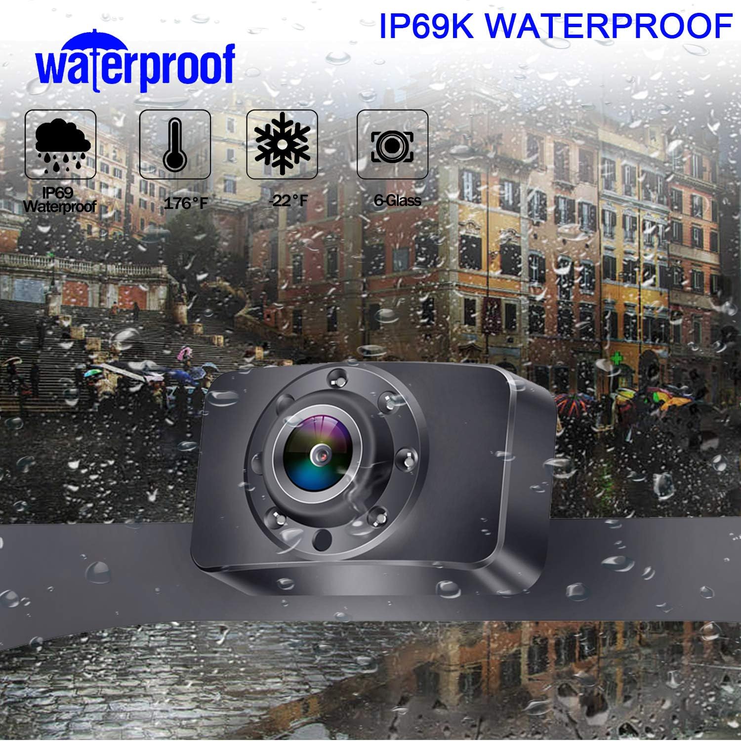 4.3'' HD 1080P License Plate Rear View Camera W675628