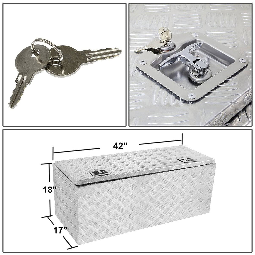 42x22x18x22x16x22 Aluminum Pickup Truck Bed Storage Tool Box Z2451