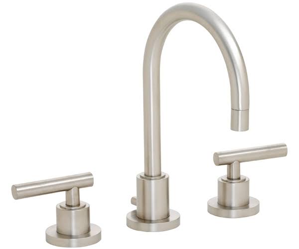 Antique Nickel Flat Widespread Lavatory Faucet J1695