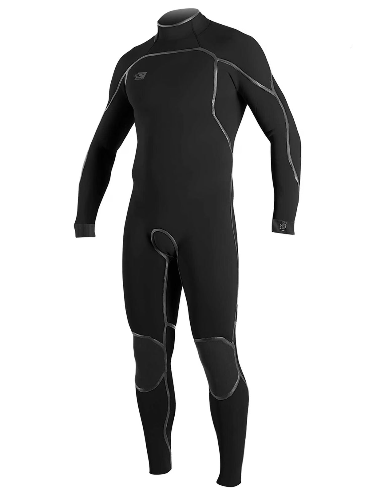 Men's 3/2mm Back Zip Full Wetsuit Black C704