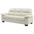Pearl Faux Leather Straight Sofa H2443