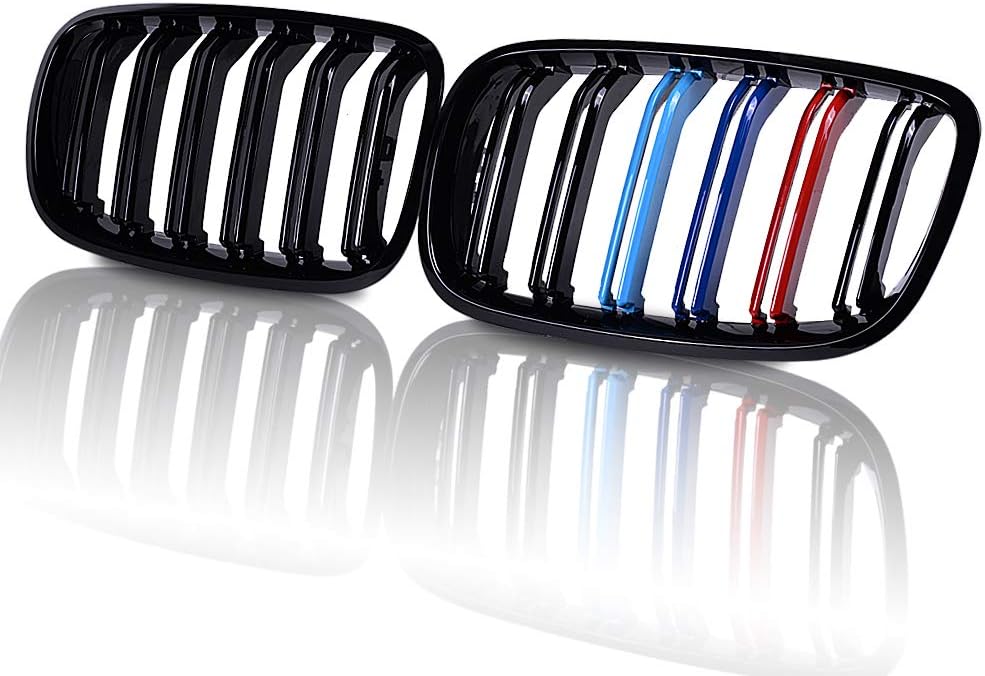 Pair Front Kidney Grille Glossy Black Pack of 2 X2633