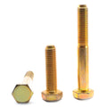 1x22-8 x 10x22 (PT) Coarse Thread Grade 8 Hex Cap Screw Alloy Steel Yellow Zinc Plated U48590