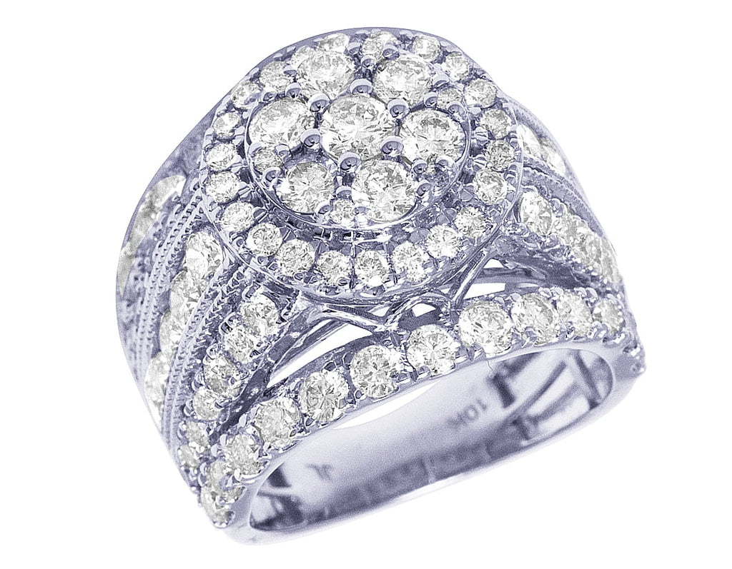 10K White Gold 4Ct Diamond Engagement Ring D210
