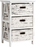 3 Fabrics Storage Drawer Units with Wood Frame B719