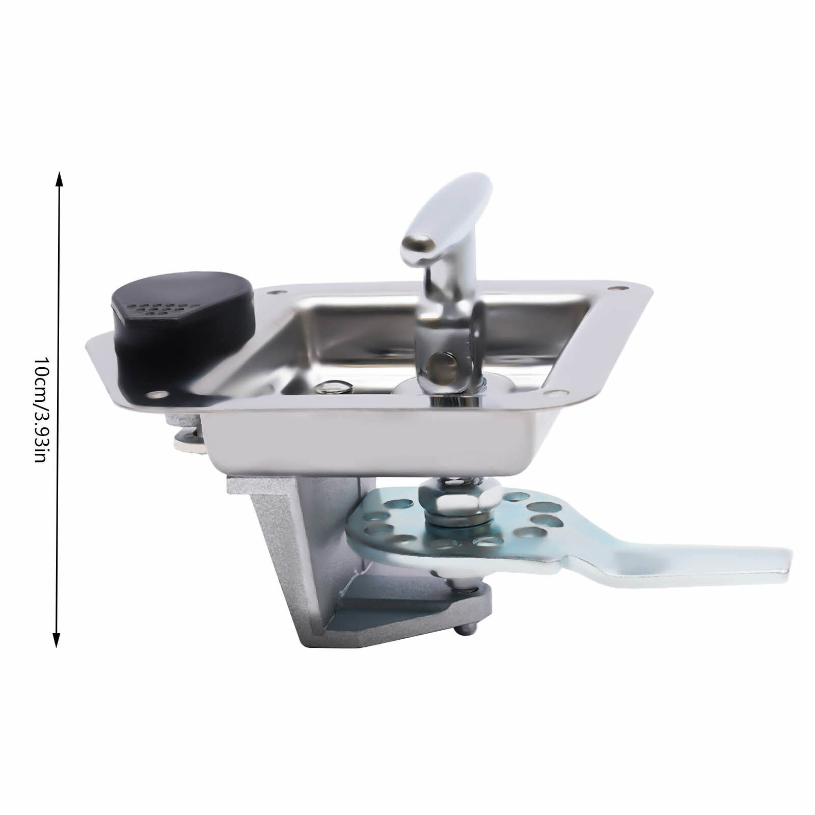 T-Handle Door Latch Lock Stainless Steel Toolbox with Keys U68371