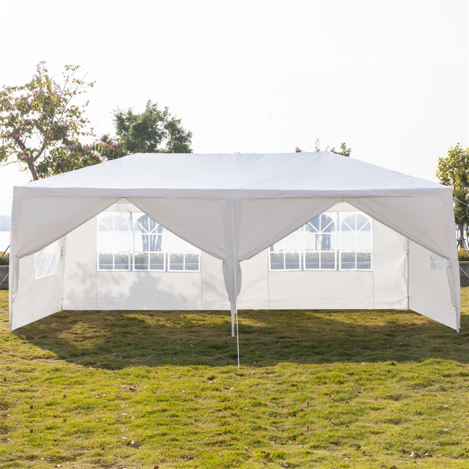 10'x20' Waterproof Outdoor Party Tent with 4 Removable Sidewall and 2 Door G93900