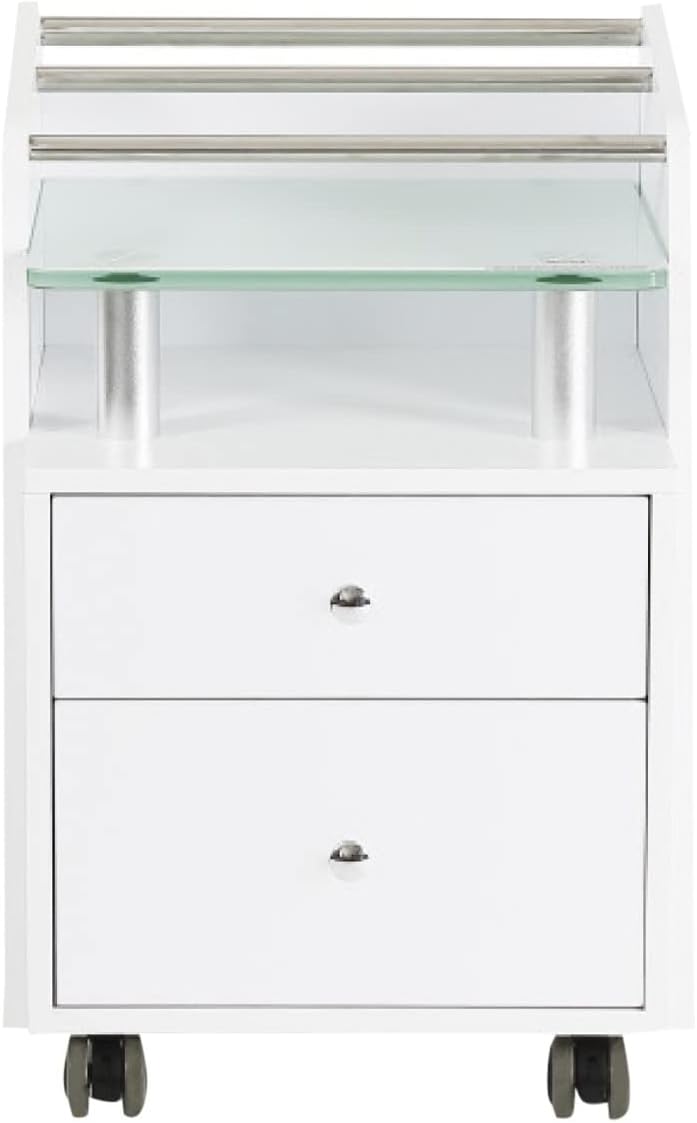Glass Top Pedicure Cart P220