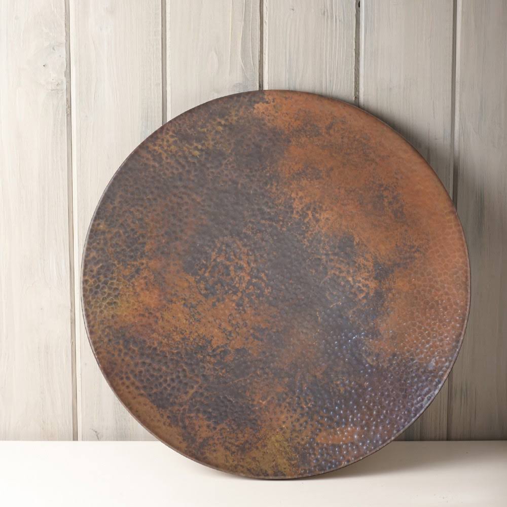 Hammered Tempered Copper Lazy Susan Z794070