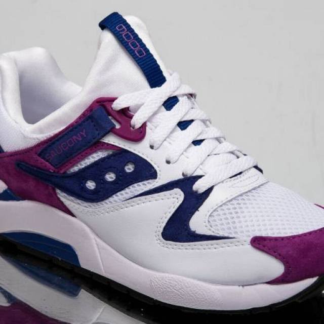 White Purple Suede Sneakers S2961