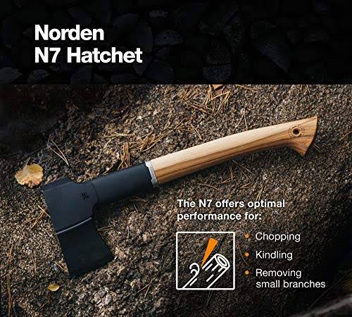 14 in. Hatchet with Recycled Leather Sheath M526481