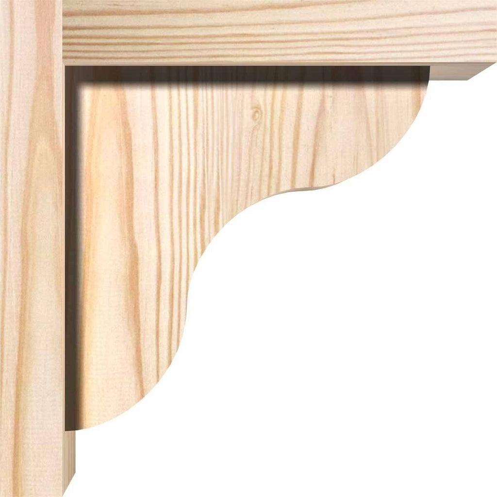 Carmel Smooth Corbel w/Backplate, Douglas Fir T603970
