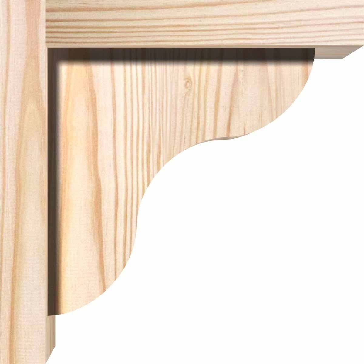 Carmel Smooth Corbel w/Backplate, Douglas Fir T603970