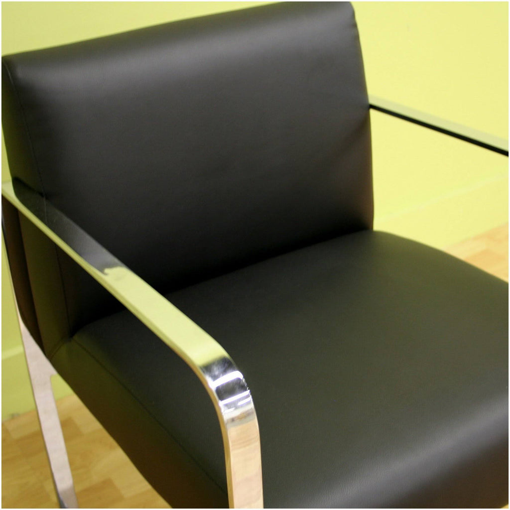 Black Leather Chair J866597