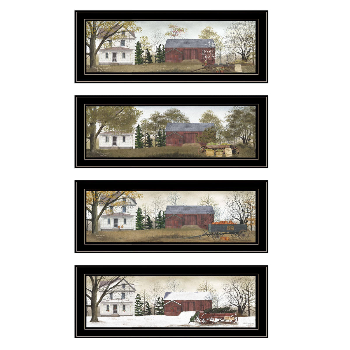 Black Frame 4-Piece Vignette Y39994