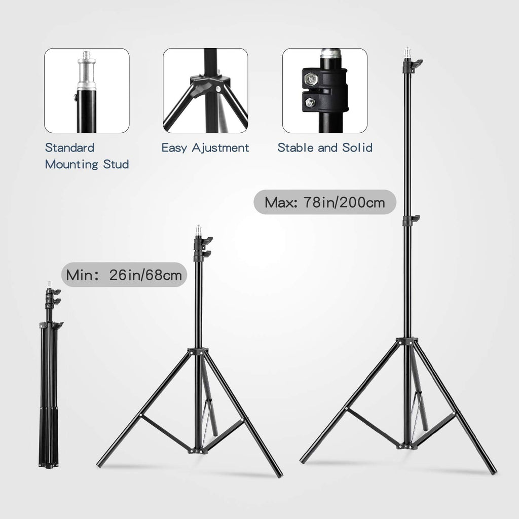 Softbox Lighting Kit Continuous Lighting System with 5700K Light Bulb C183003