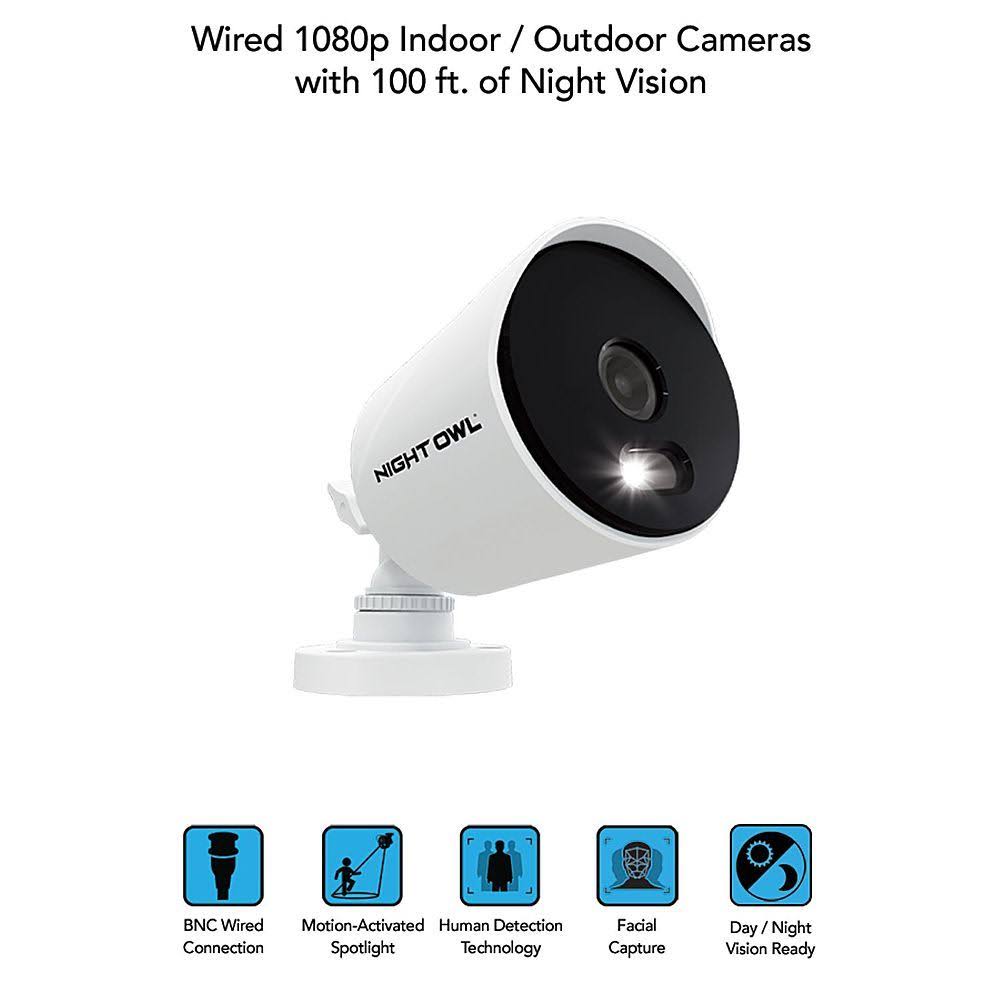 16 Channel Wired DVR with 14 Wired 1080p HD Spotlight Cameras and 1TB Hard Drive V48869