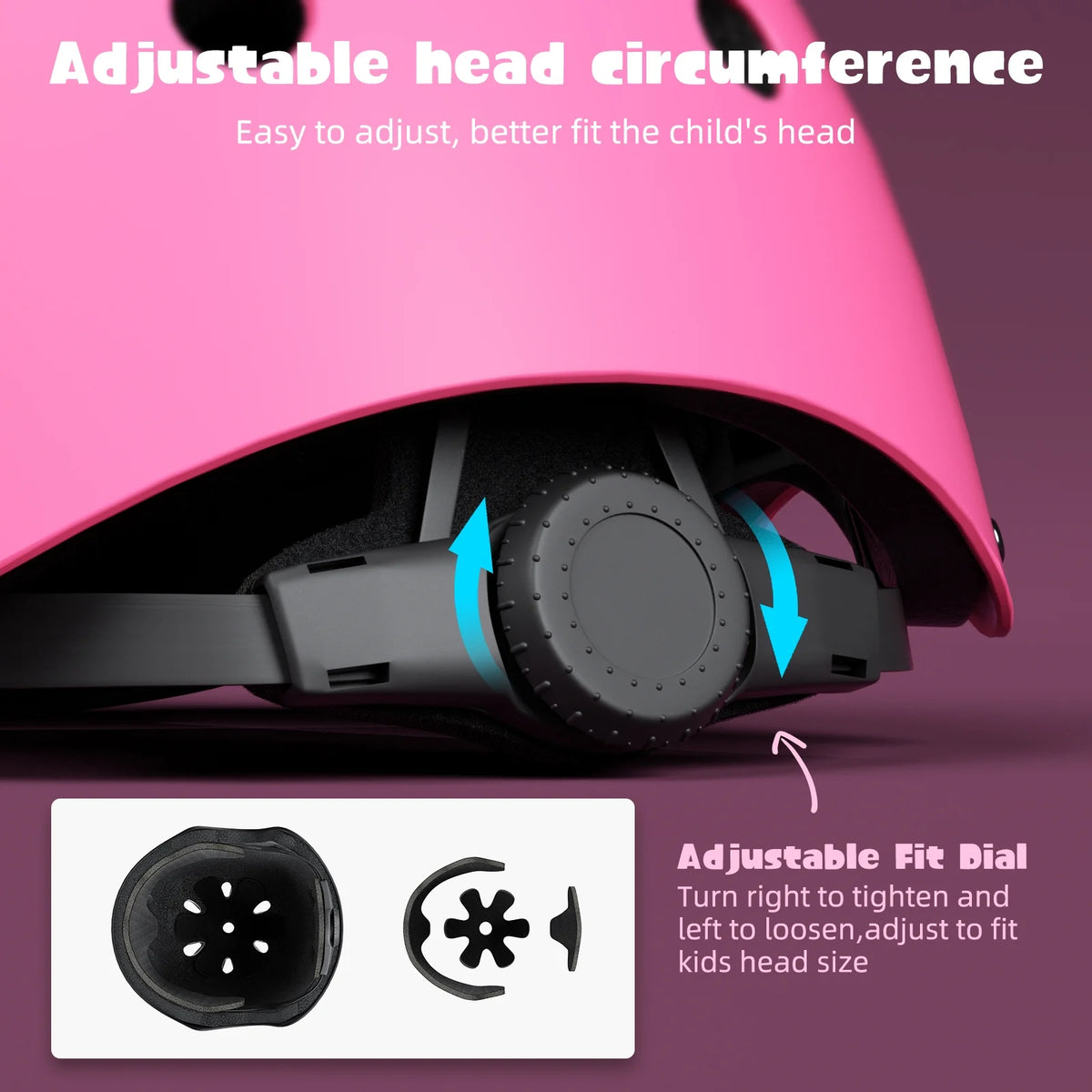 Kids Bike Helmet with Knee Elbow Pads Wrist Guards Q726858