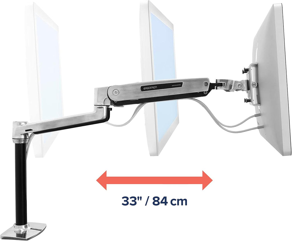 Polished Aluminum Single Monitor Arm F498031