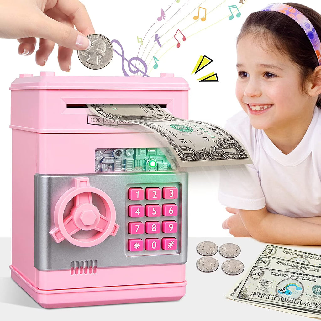 Piggy Money Bank for Kids, Pink I4762