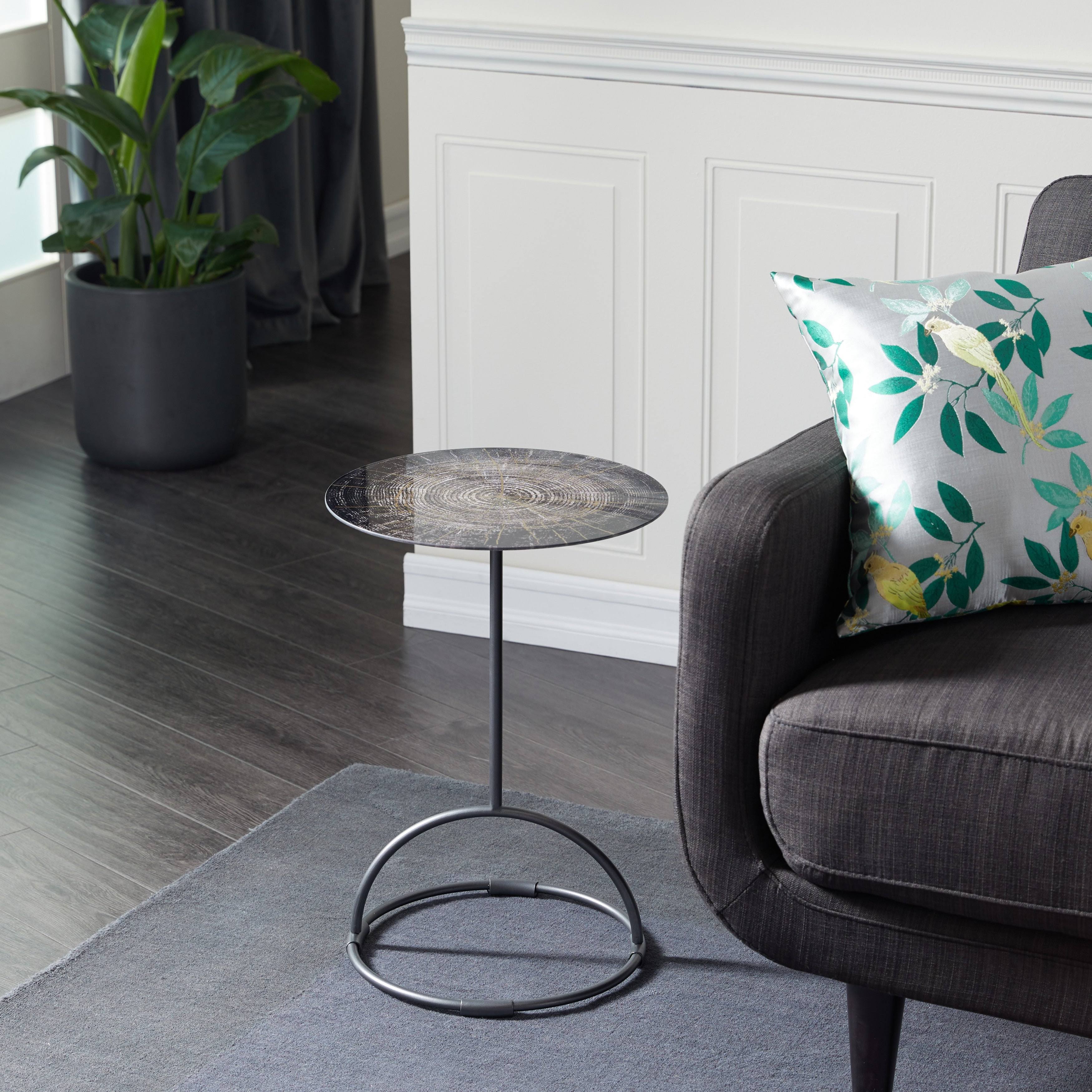 Blue Contemporary Metal Accent Table B771