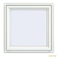 White Vinyl Casement Window with Fiberglass Mesh Screen A22109