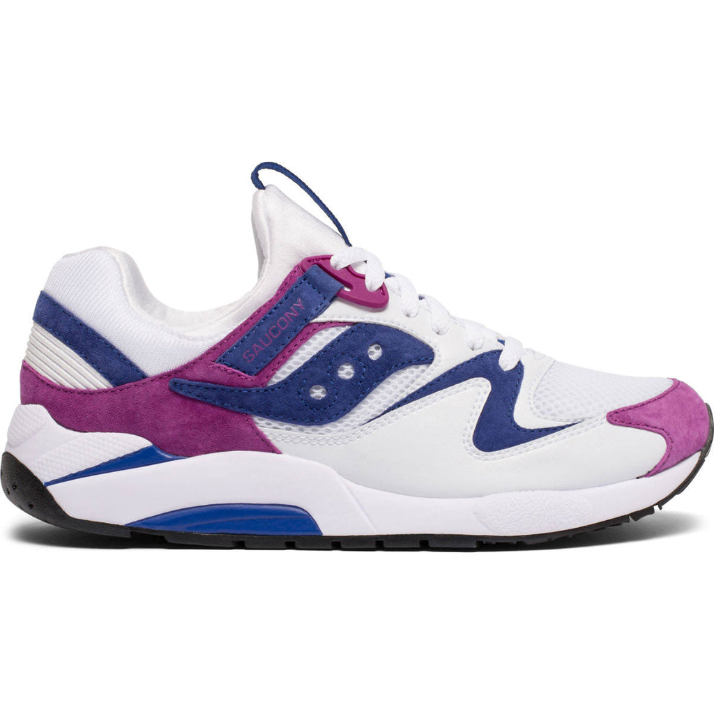 White Purple Suede Sneakers S2961