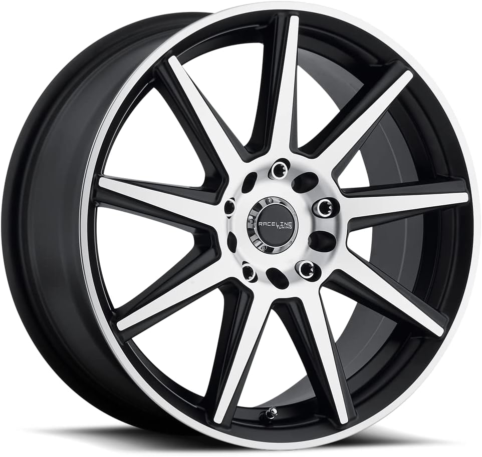 Black 15X7 4X100/4X108 Bolt Pattern +40mm Offset 9 Spoke Aluminum Wheels L783725
