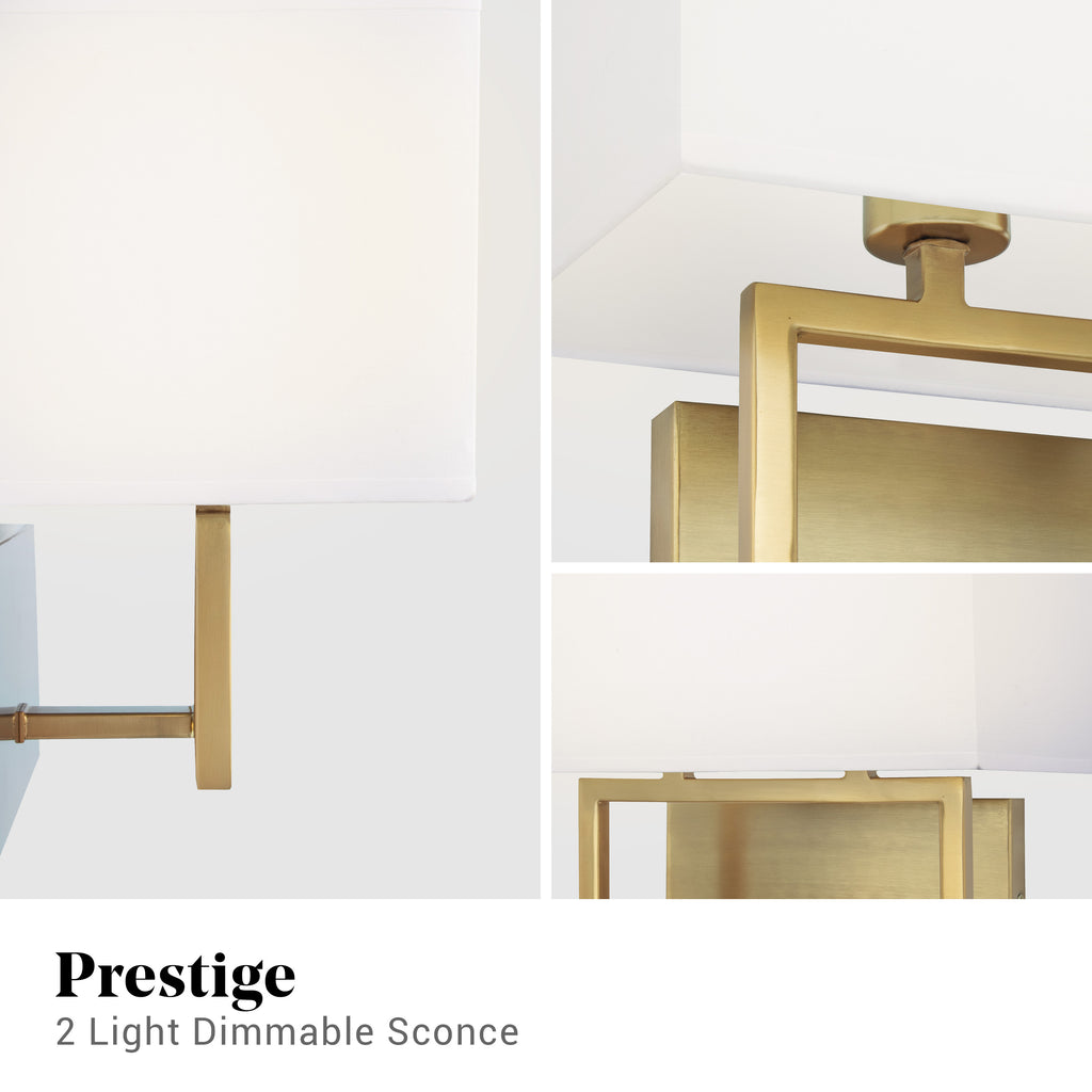 2 Light Wall Sconce Gold Finish G34679