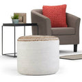 Round Braided Pouf T479