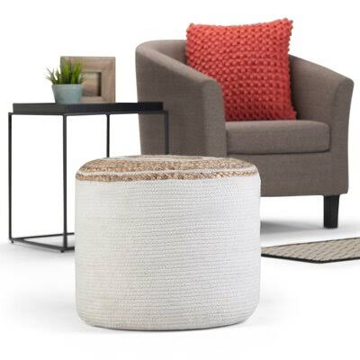 Round Braided Pouf T479