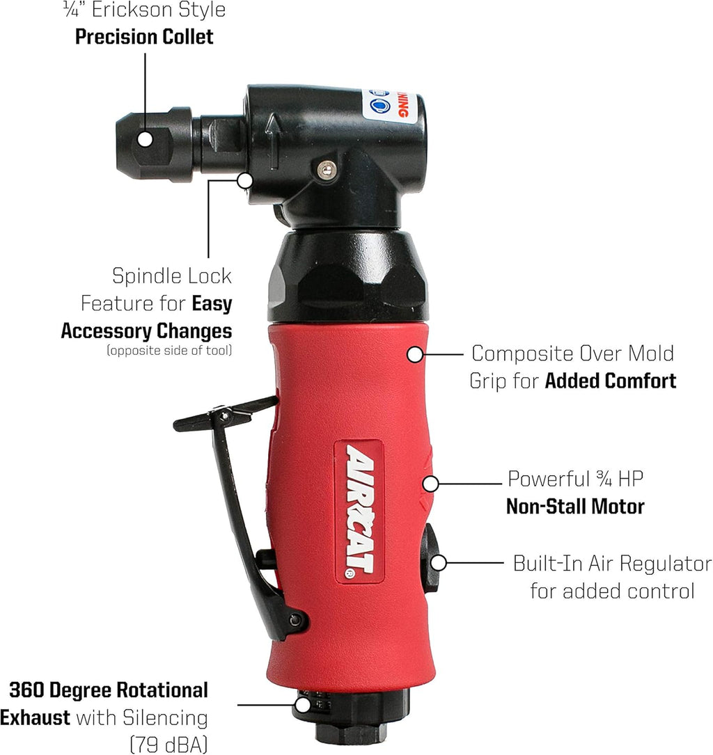 Angle Die Grinder with Spindle Lock 18,000 RPM A17650