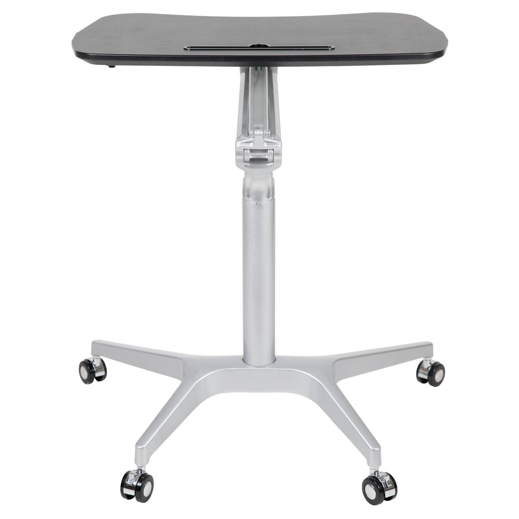 Black Mobile Ergonomic Desk with Adjustable Range 29x22-41x22 B576078