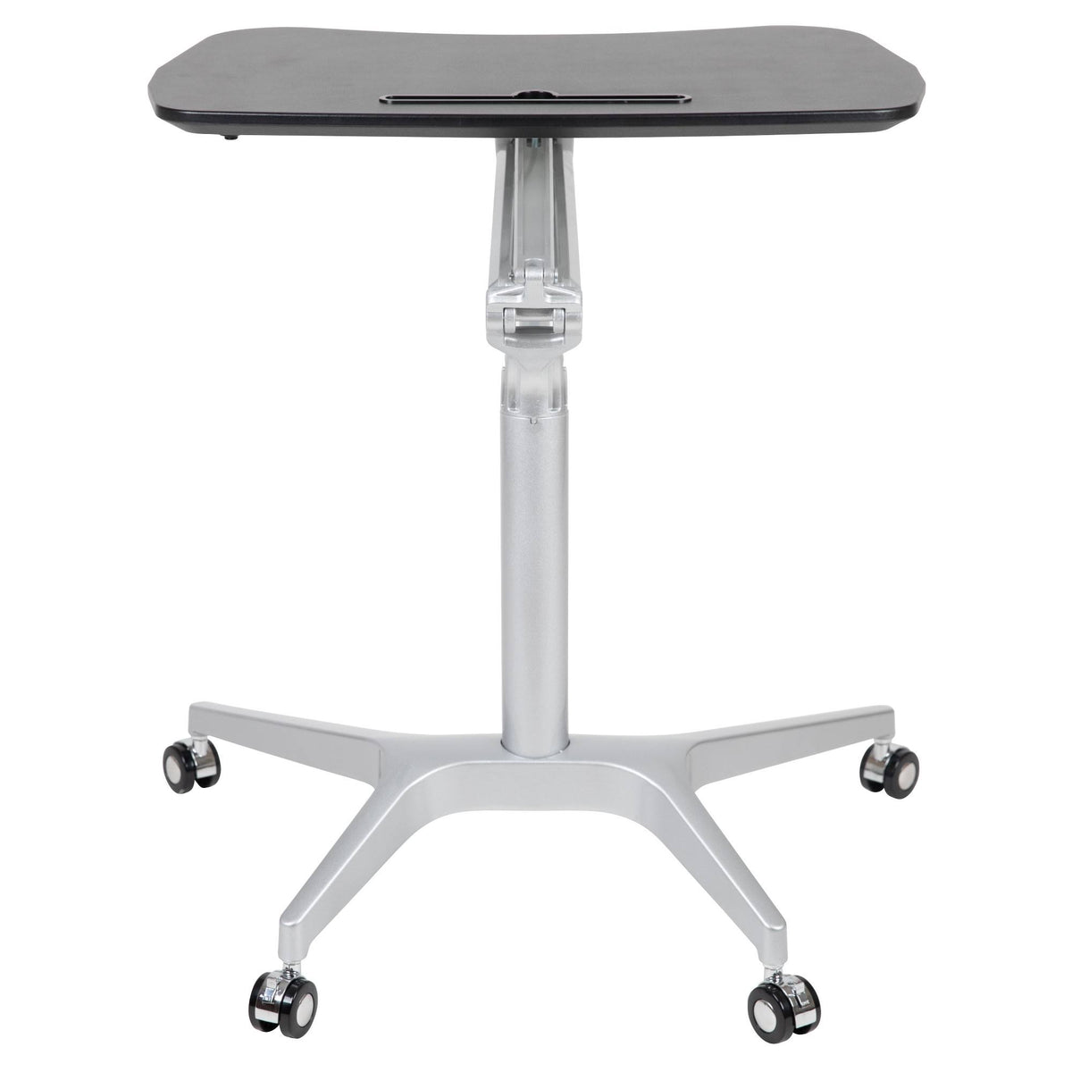 Black Mobile Ergonomic Desk with Adjustable Range 29x22-41x22 B576078