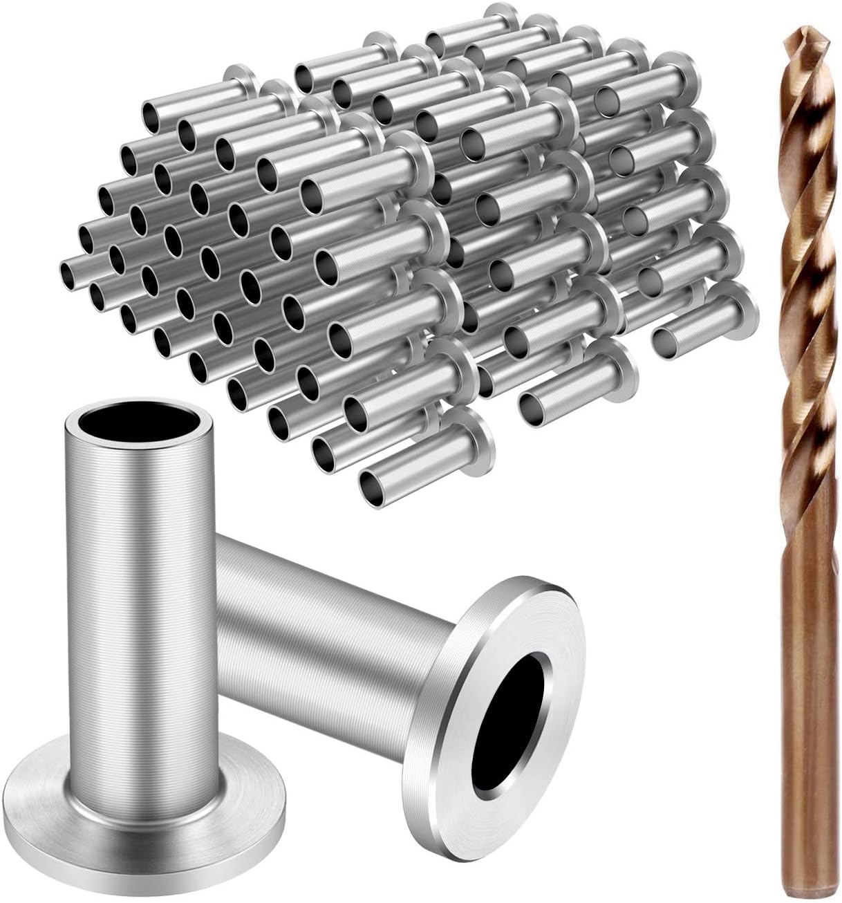 120 Pack Stainless Steel Protector Sleeves for Deck Cable Railing Z1601