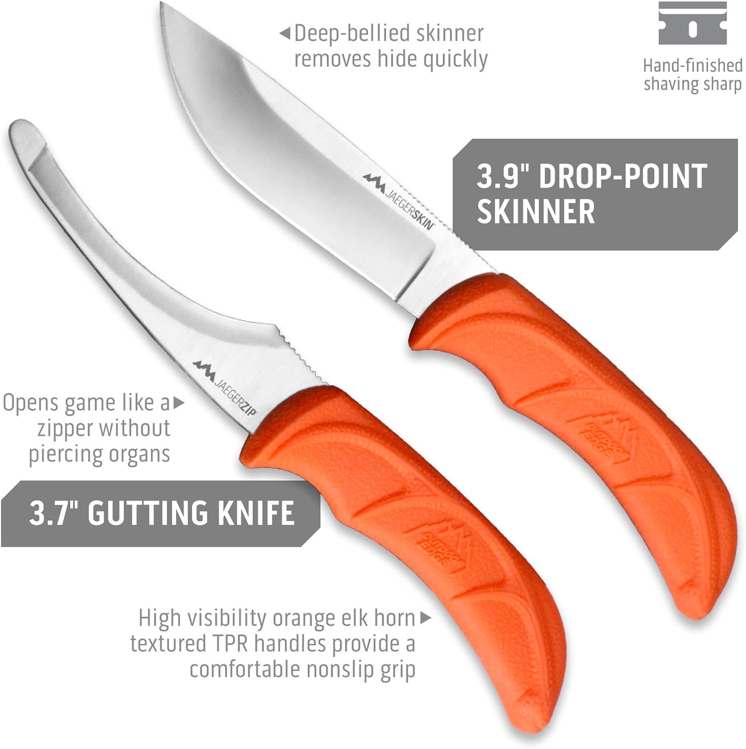 8-Piece Hunting Knife Set with Hard-Side Carry Case L815