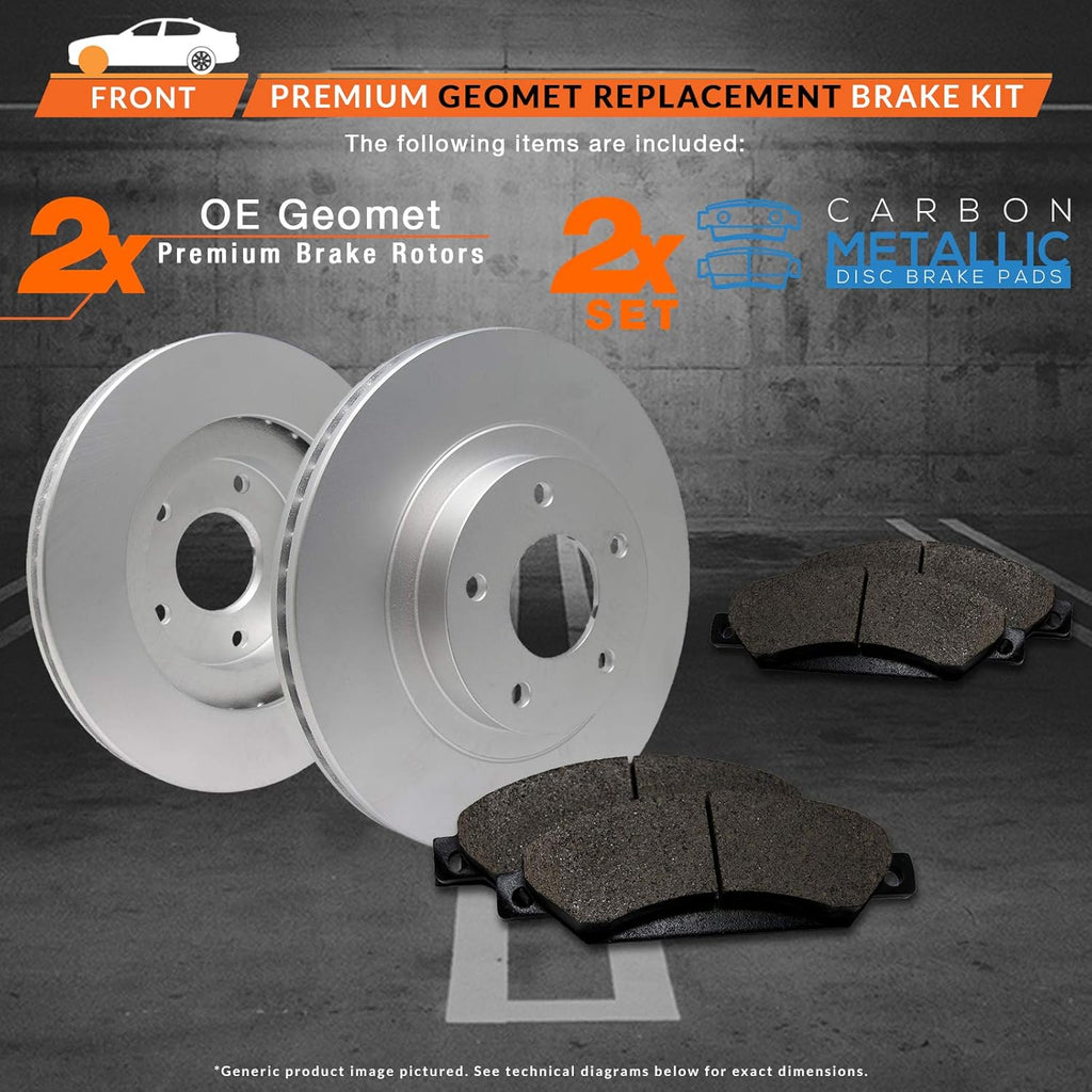Geomet OE Rotors with Carbon Metallic Pads G208