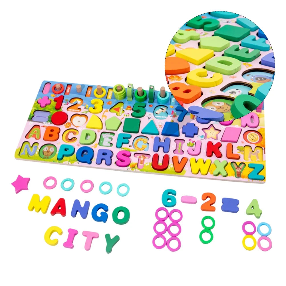 Magnetic Wooden Building Blocks Toy V212381