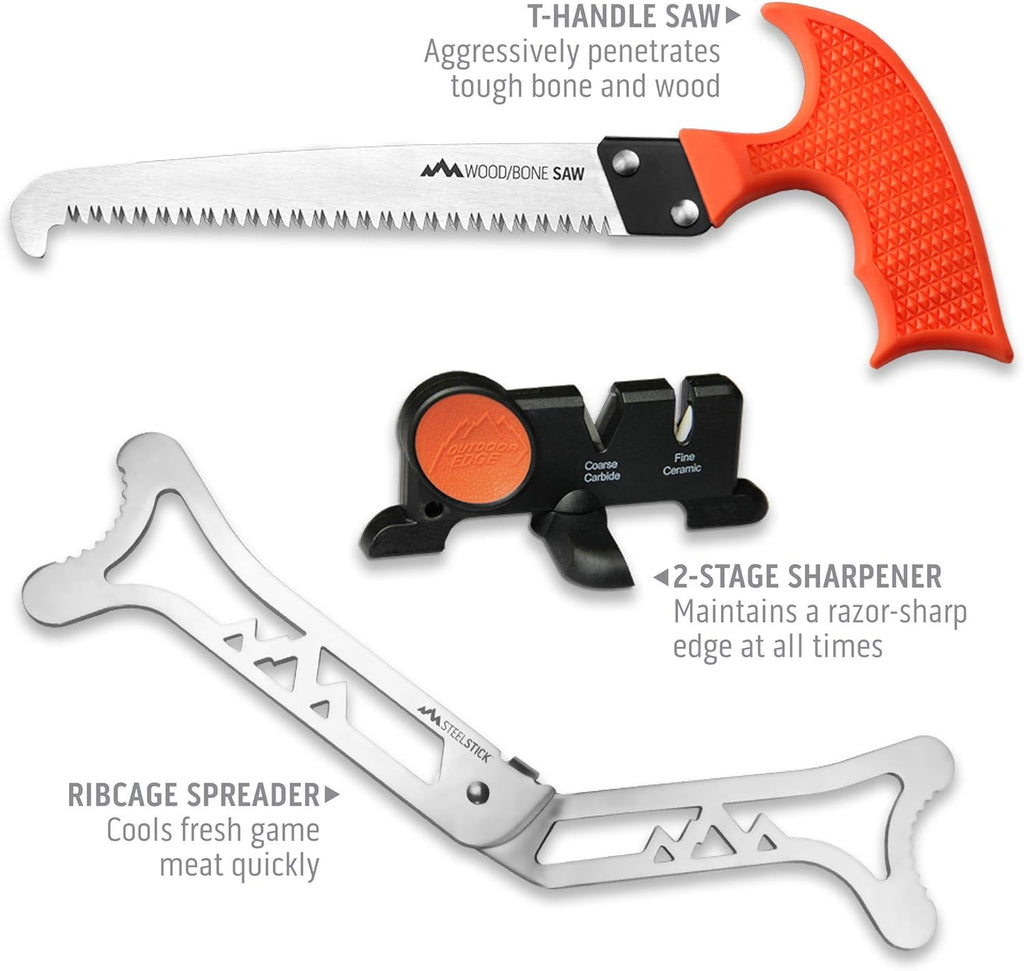 8-Piece Hunting Knife Set with Hard-Side Carry Case L815