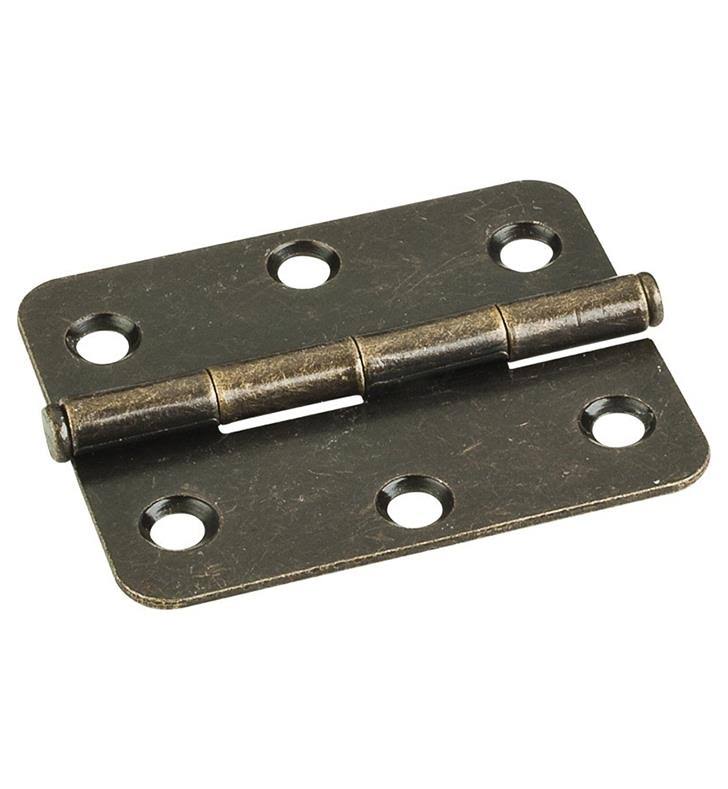 2-1/2 inch Full Inset Butt Cabinet Door Hinge Pack of Bright White Q6449