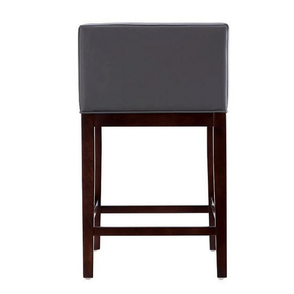 Grey and Dark Walnut Beech Wood Counter Height Bar Stool L2989