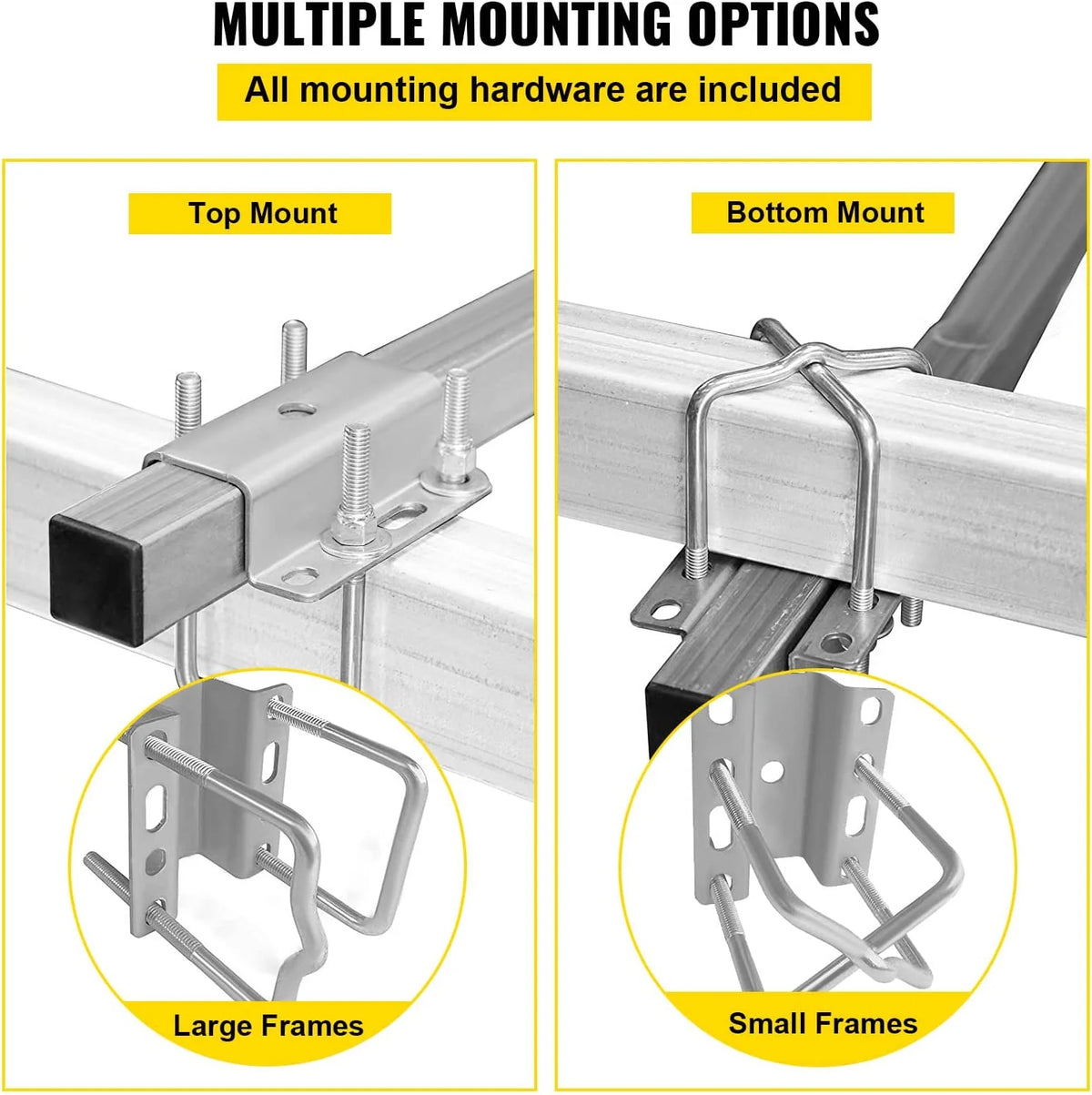 48 in. Steel Boat Trailer Guide-on with White PVC Tube Covers W22074