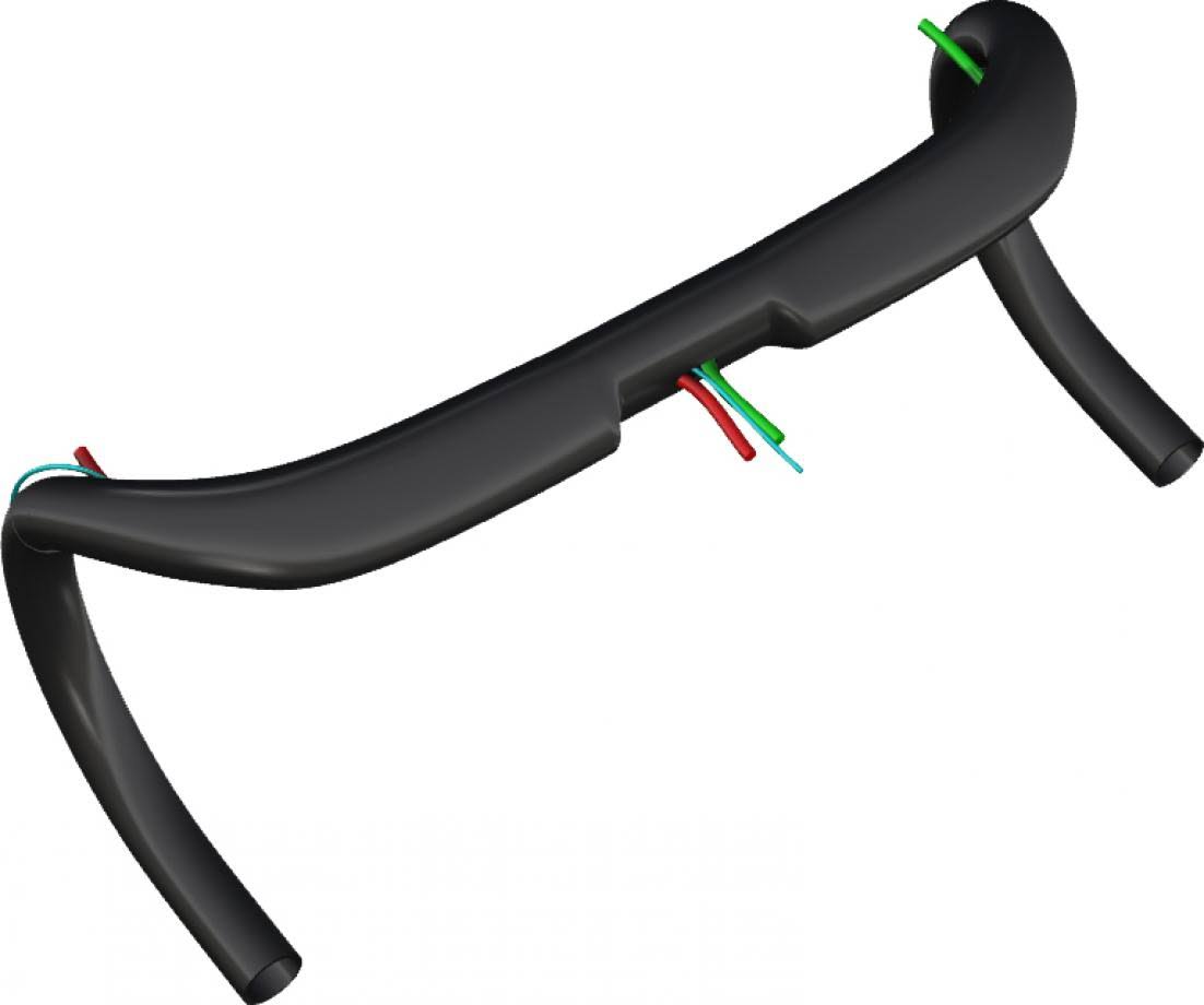 White Carbon Handlebar - 44cm V119393