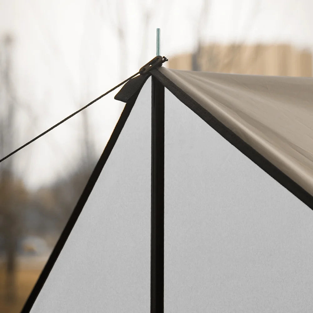 Waterproof Camping Tarp with Poles T1673