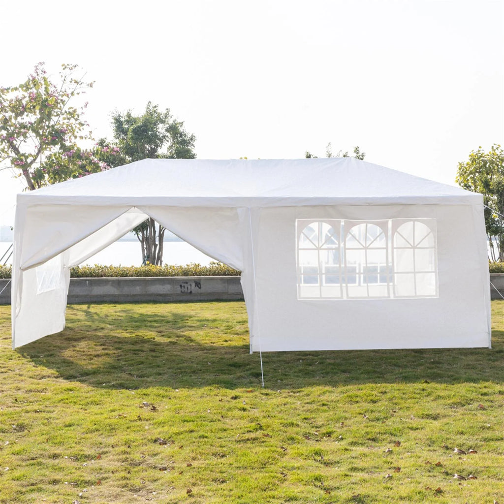 10'x20' Waterproof Outdoor Party Tent with 4 Removable Sidewall and 2 Door G93900