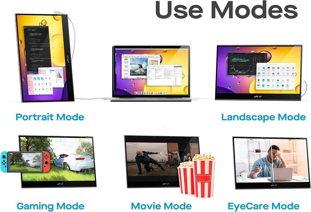 15.6" OLED Touchscreen Monitor FHD 1080P with Dual Speaker and Battery O8634