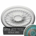 Hand-Painted Copper Green Patina Ceiling Medallion D4295