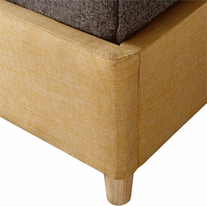 Yellow Wood Full Foundation Bed I35898
