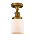 Small Bell 1 Light Semi-Flush Mount J456
