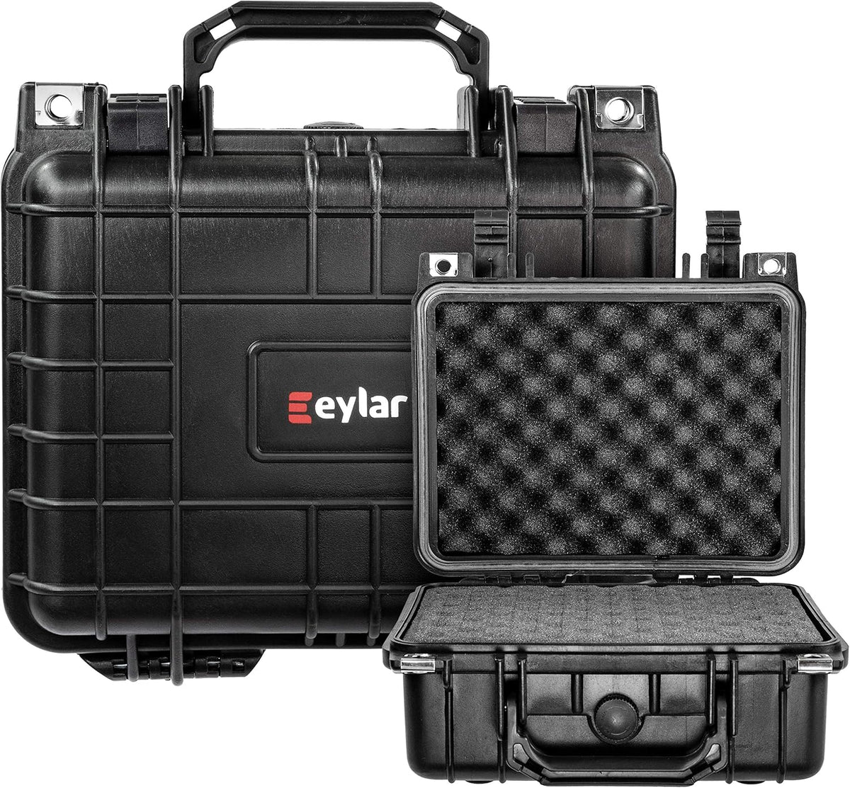Small 10.62 Hard Camera Case Waterproof with Foam Pack of 2 U795